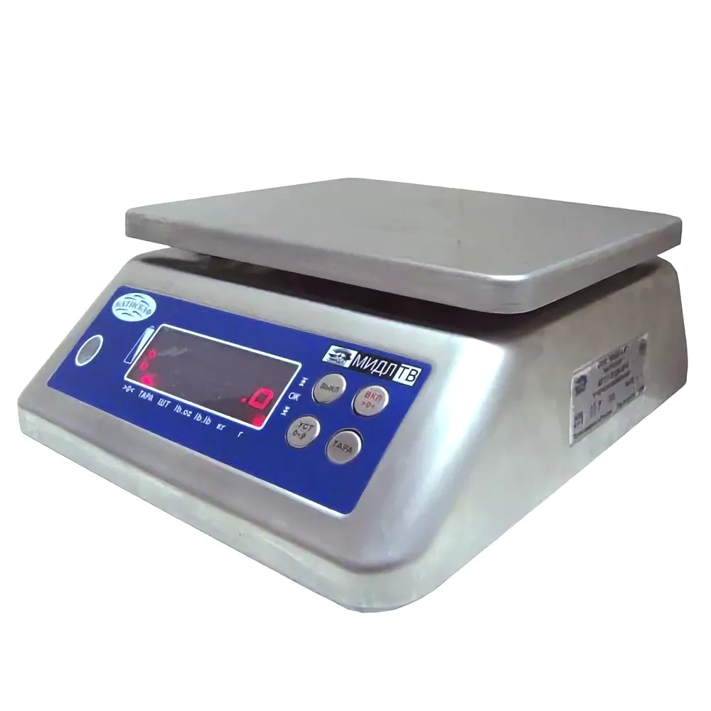 Весы фасовочные влагозащитные до 30 кг Мидл МТ 30 В1ДА Батискаф