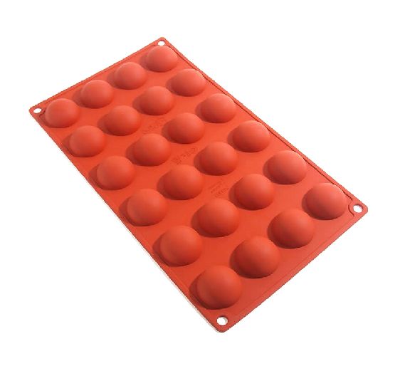 Форма силиконовая Полусфера (24шт. d32мм h17мм) 300х175мм