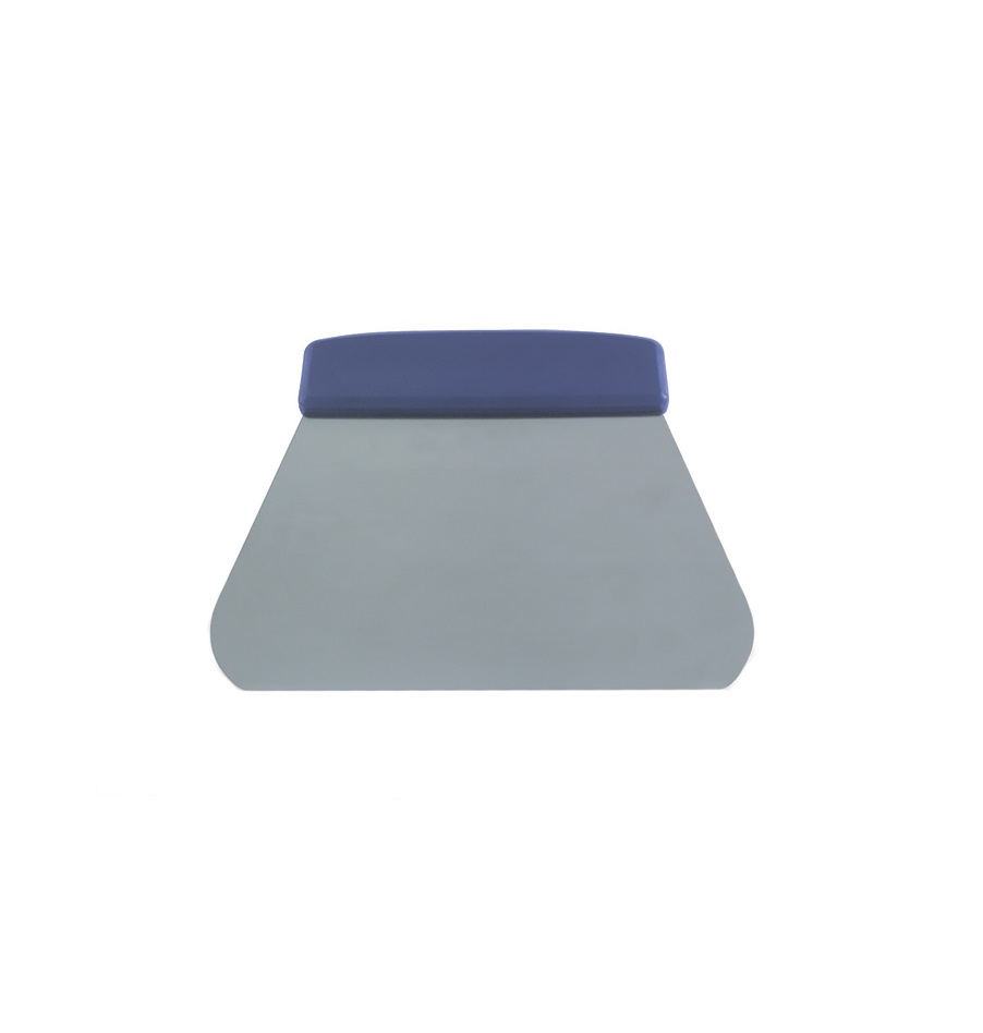 Скребок с пластиковой ручкой 145х195мм нержавеющая сталь