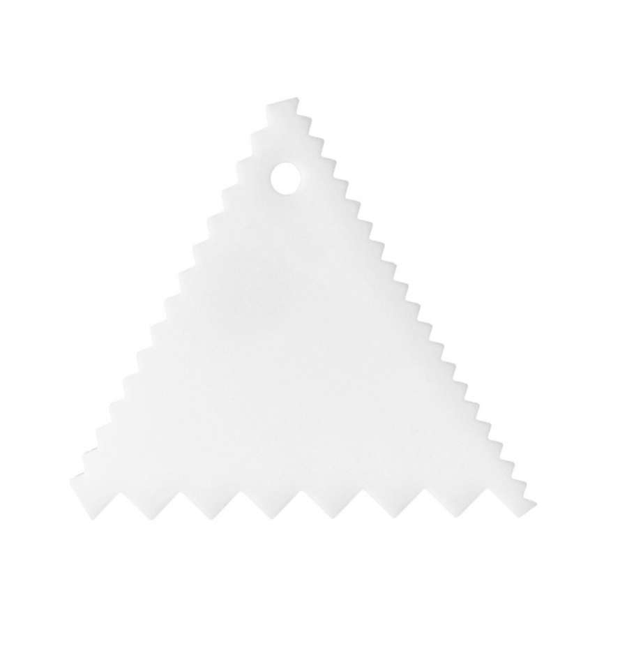 Скребок-гребенка треугольная 95мм пластик