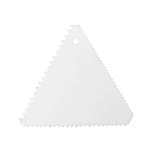Скребок-гребенка треугольная 102мм пластик