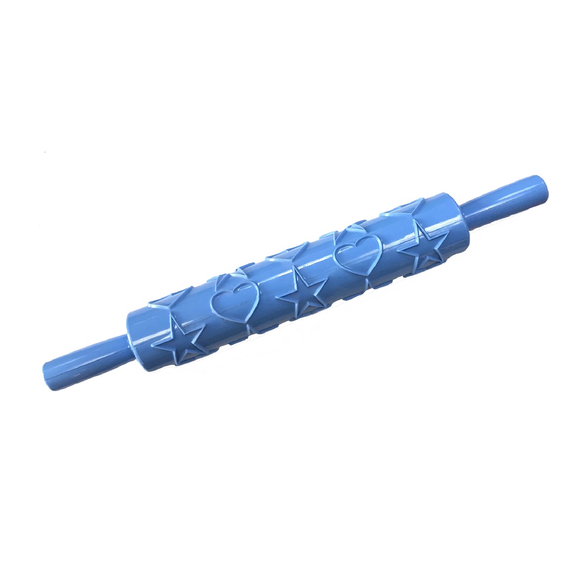 Скалка для мастики "Сердца, звезды" 385мм