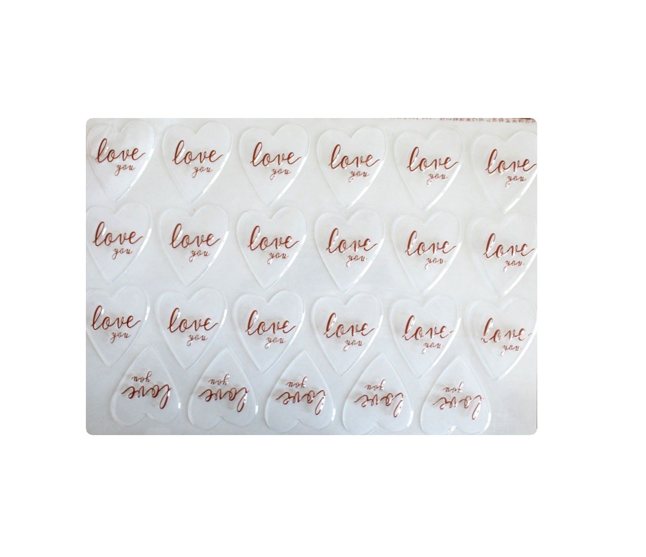 Форма для шоколада Love (325х225мм 23штшт. 54х45мм) пластик