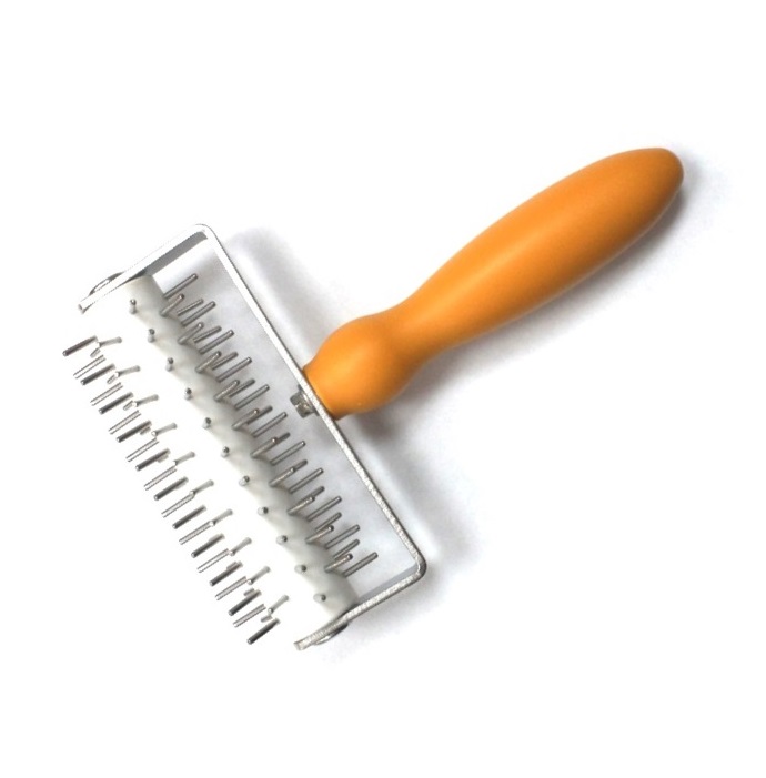 Валик для накатки теста с шипами 197х118х47мм