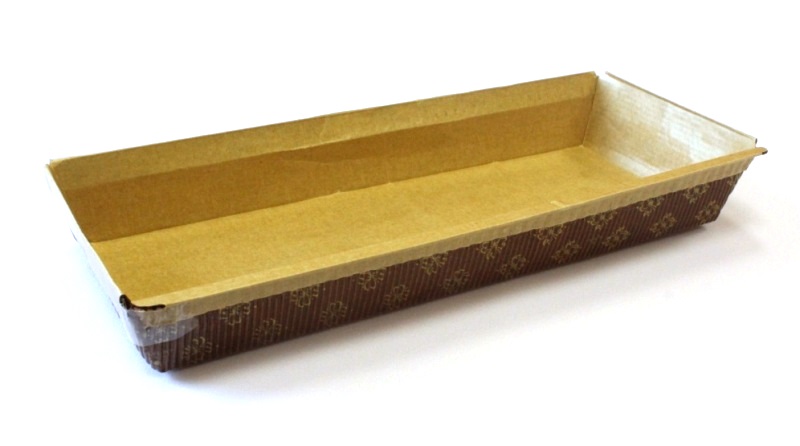 Форма бумажная "Плюм-кейк" 235х90мм h35мм (упаковка 90шт.)