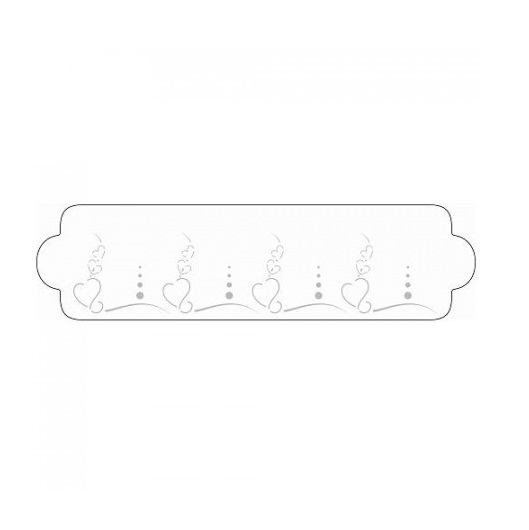 Трафарет для декора выпечки "Сердца"