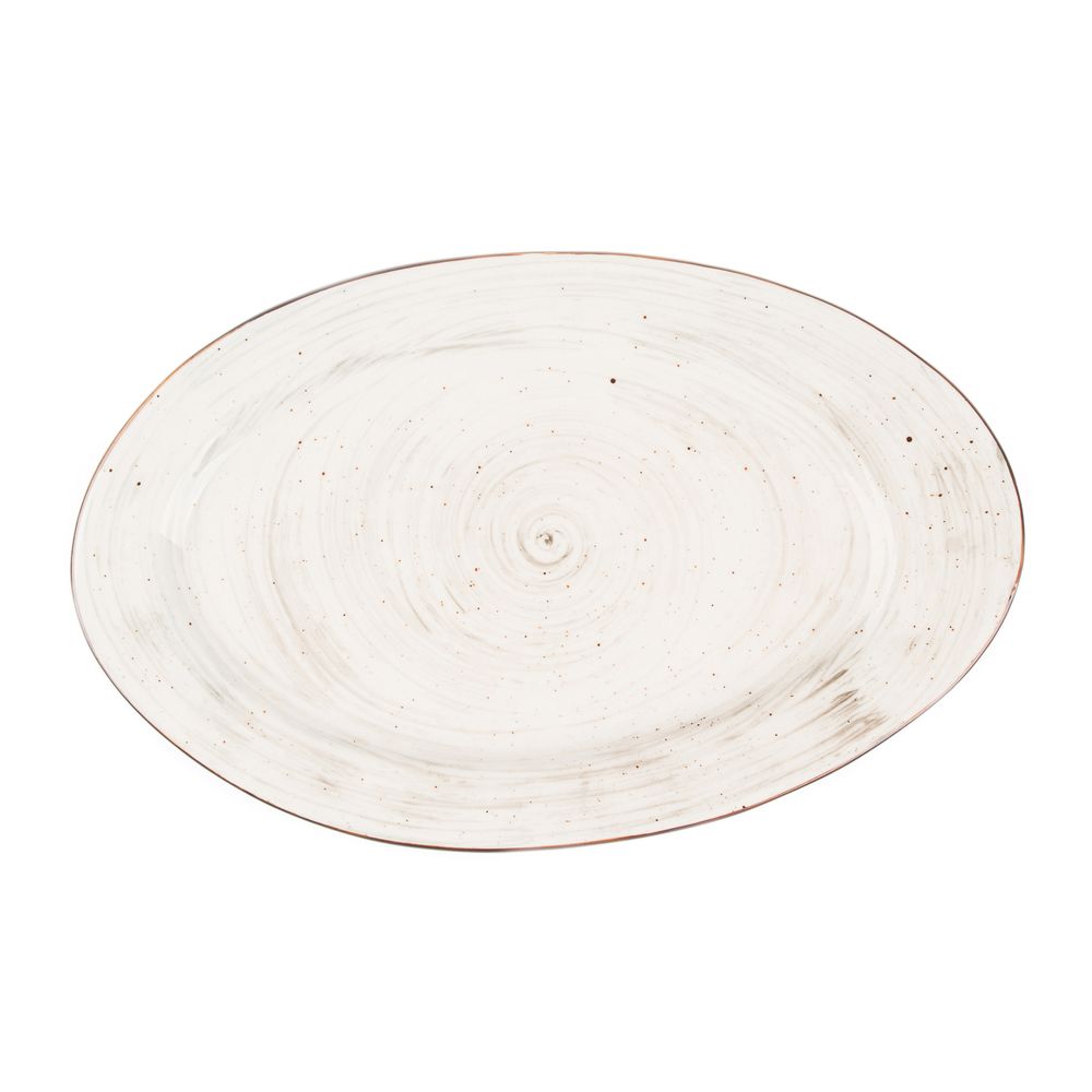 Блюдо овальное 400х250мм "White Fusion"