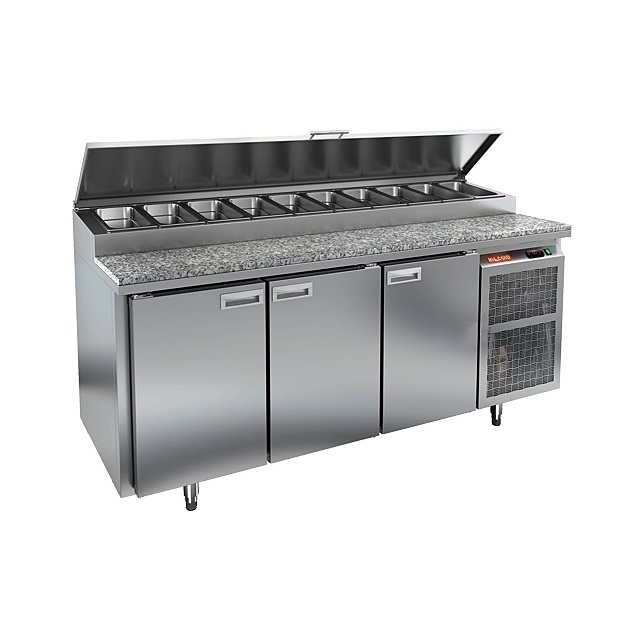 Стол холодильный для пиццы Hicold PZ2-111/GN, гранит
