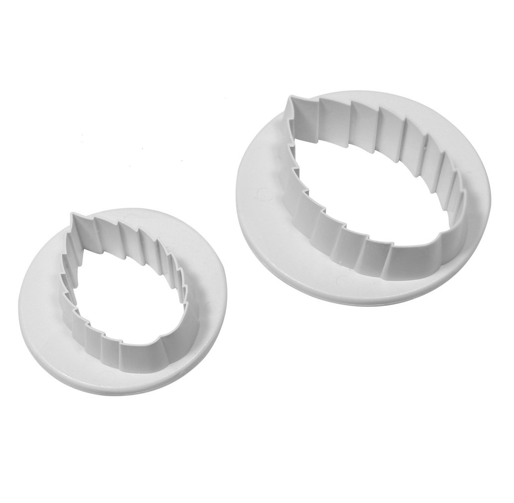 Вырубка для мастики "Листики" (2шт.) пластик АКЦИЯ