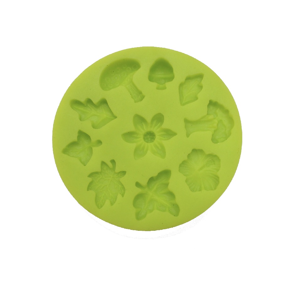 Форма силиконовая "Листья деревьев" d70мм