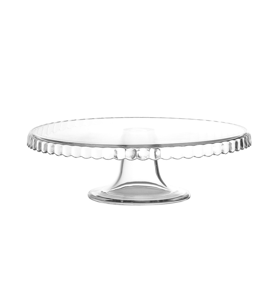Подставка для торта "Патиссери" d280мм h90мм стекло