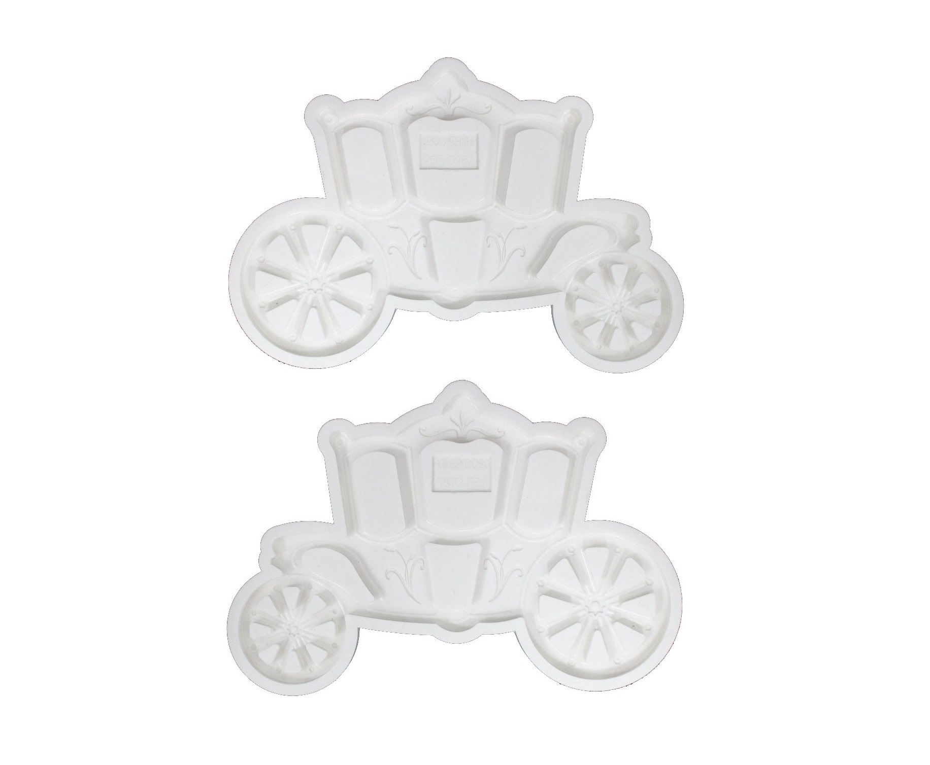 Силиконовая форма молд для карамели, мастики, шоколада "Карета"