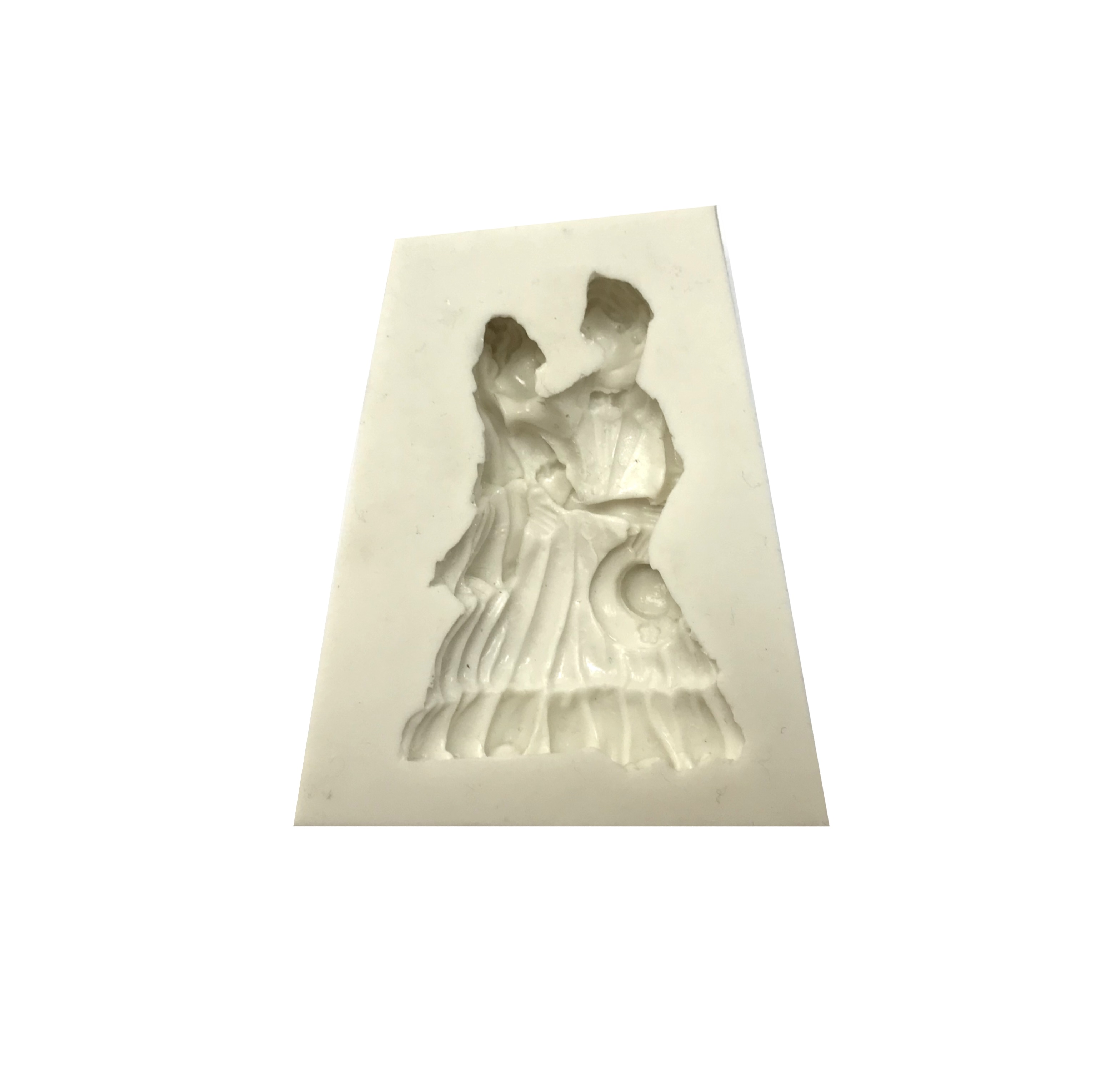 Силиконовая форма молд для карамели, мастики, шоколада "Свадебная парочка" 80х57мм