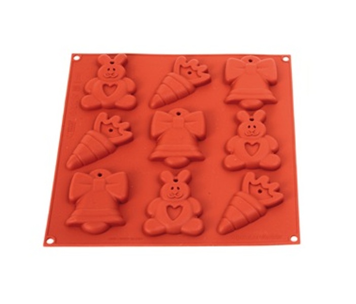 Форма силиконовая Пасхальное печенье (9шт.70х90мм h14мм) 305х305