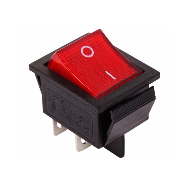 Переключатель клавишный широкий 20А