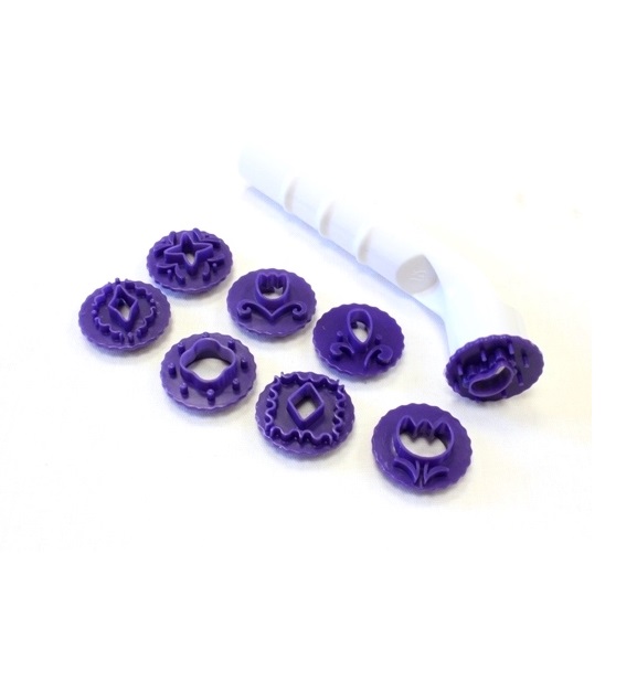 Вырубка для мастики с ручкой со сменными дисками (7 шт.) АКЦИЯ