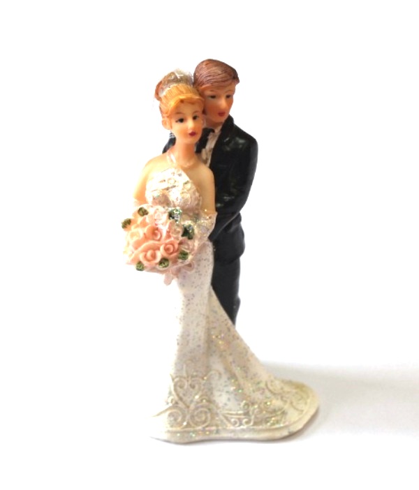 Фигурка для торта свадебная h130мм пластик АКЦИЯ
