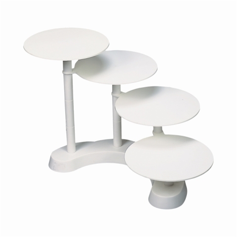 Подставка для торта 4-ярусная d280мм h450мм пластик