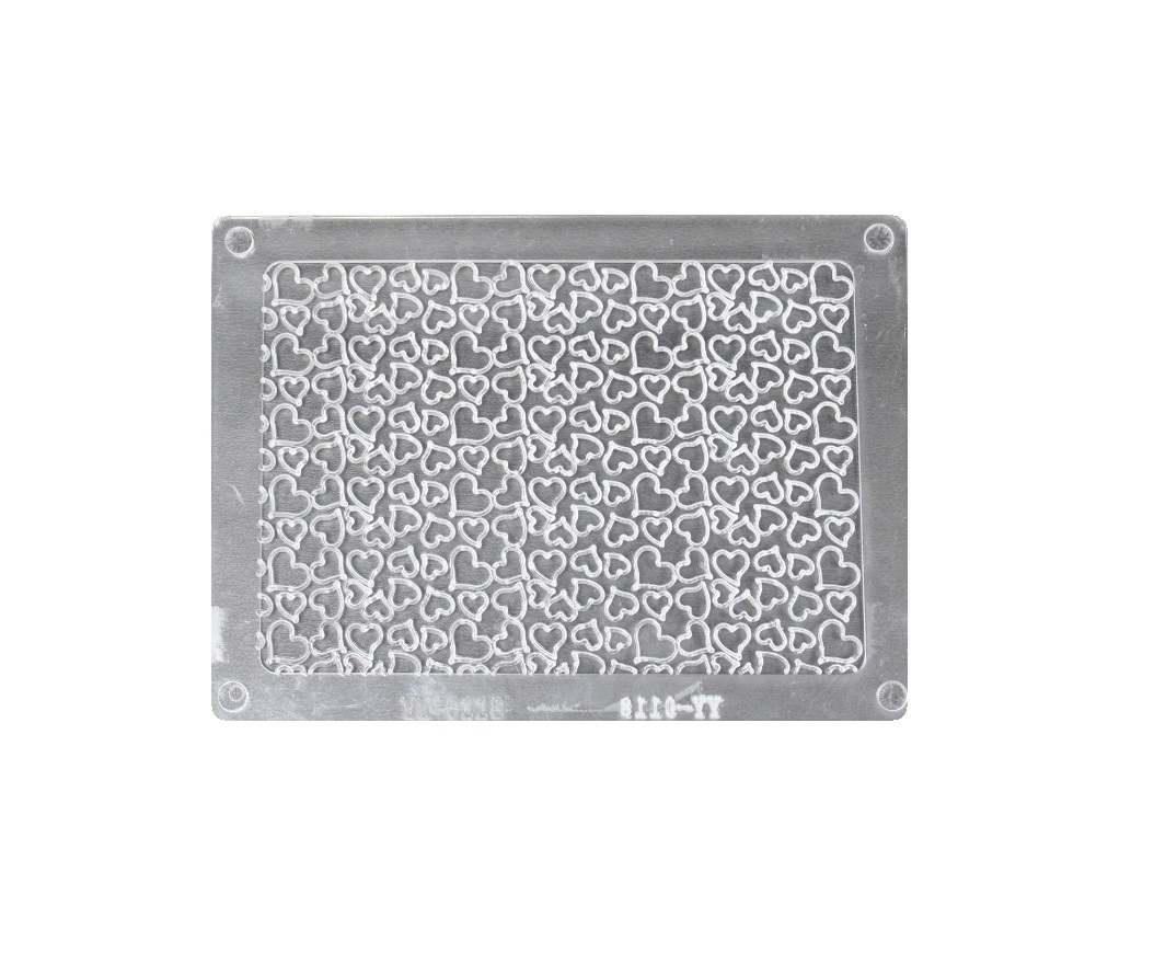 Форма поликарбонатная открытка Сердечки маленькие