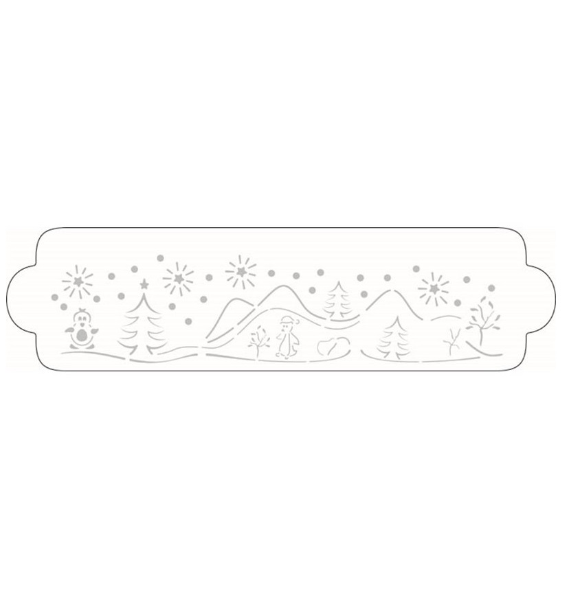 Трафарет для декора выпечки "Новогодний"