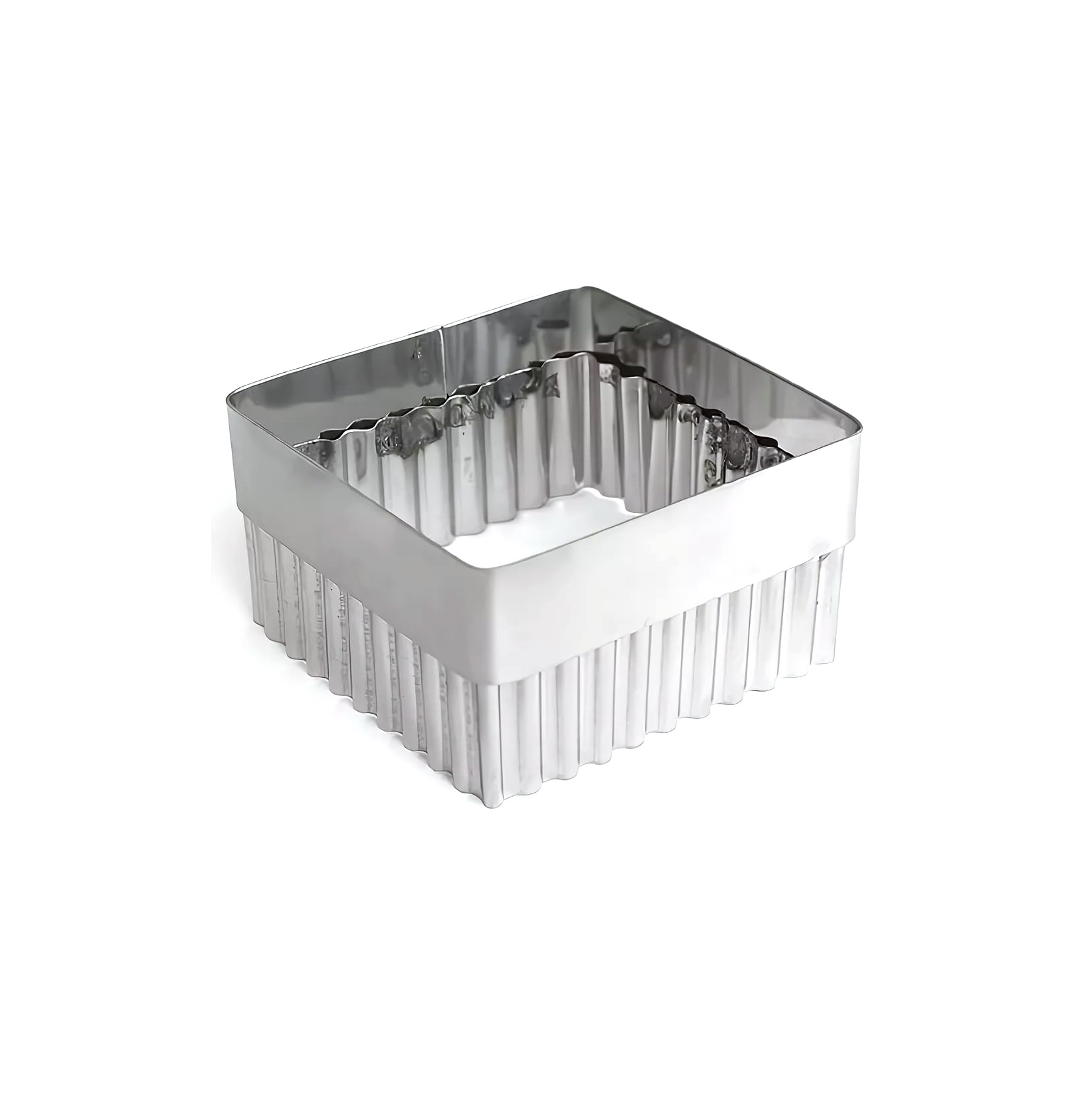 Форма резак вырубка квадрат без ручки 100х100мм h58мм нержавеющая сталь