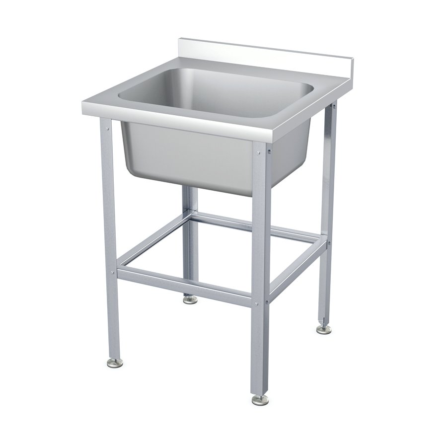 Ванна моечная 1-секционная 600х600х870мм