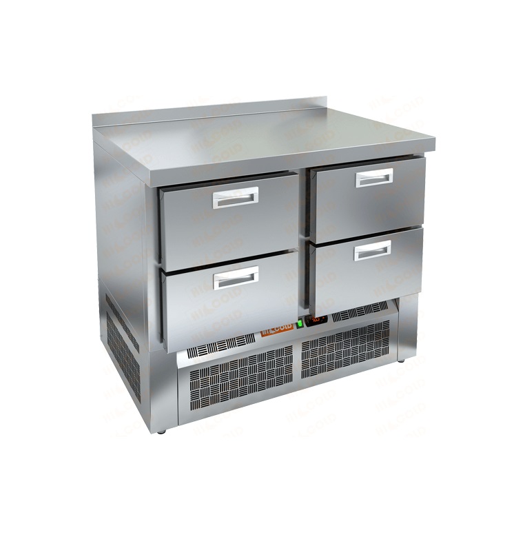 Стол холодильный  Hicold SNE 22/TN O без борта н/ж 4 ящика