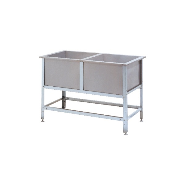 Ванна моечная 2-х секционная 1550х800х870мм AISI 430