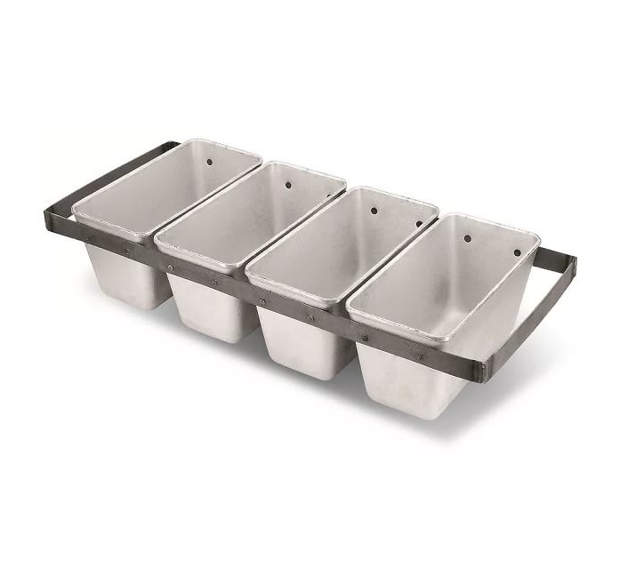 Форма для хлеба с ручками 480х215мм h105мм 4х560