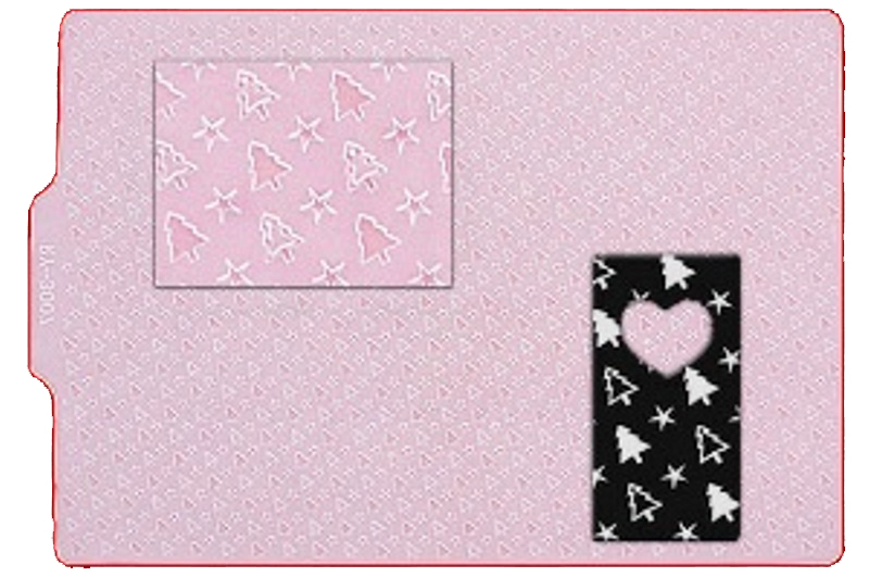 Коврик рельефный силиконовый для шоколада Рождество 440х320мм