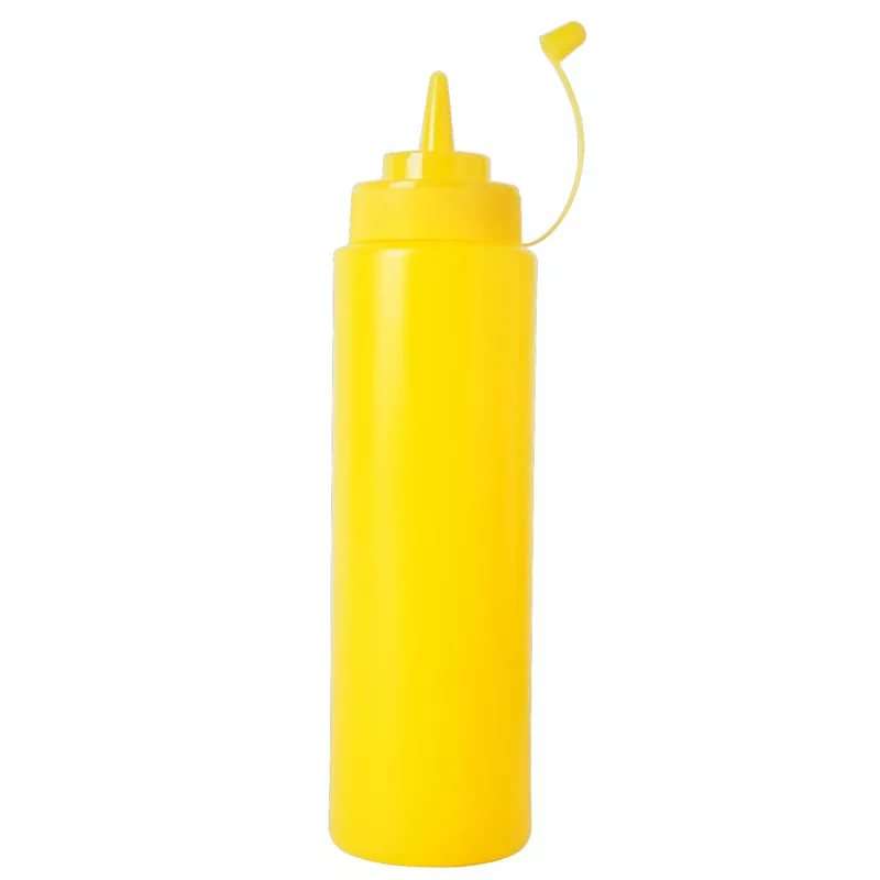 Бутылочка для горчицы пластиковая 720мл желтая