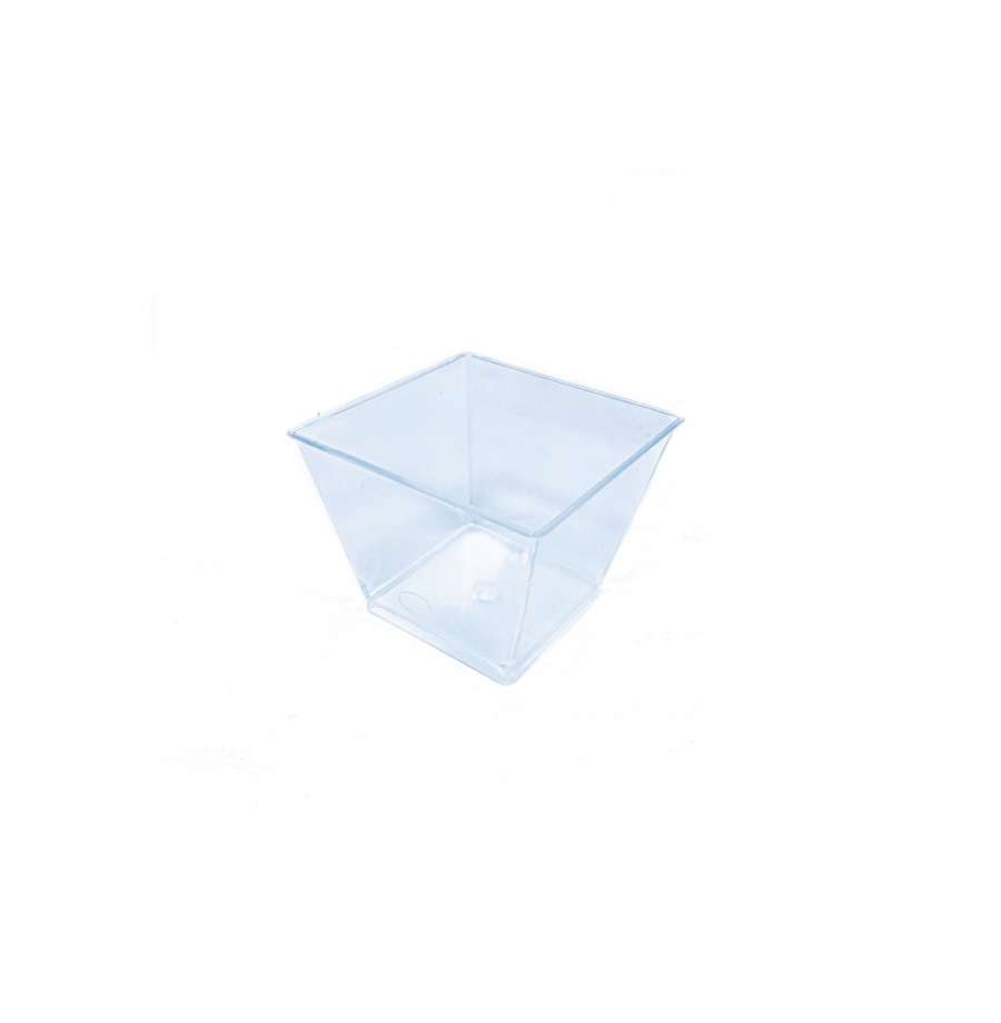 Креманка фуршетная квадратная 110мл пластик (упаковка 25шт.)