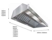 Зонт вентиляционный 1800х1000х400