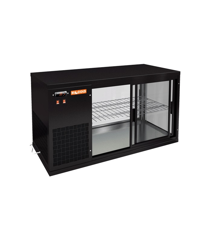 Настольная холодильная витрина черная Hicold VRL 900 L Black