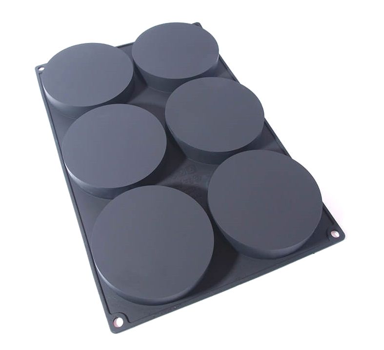 Форма силиконовая Диски (6шт. d100мм h22мм) 220х330мм