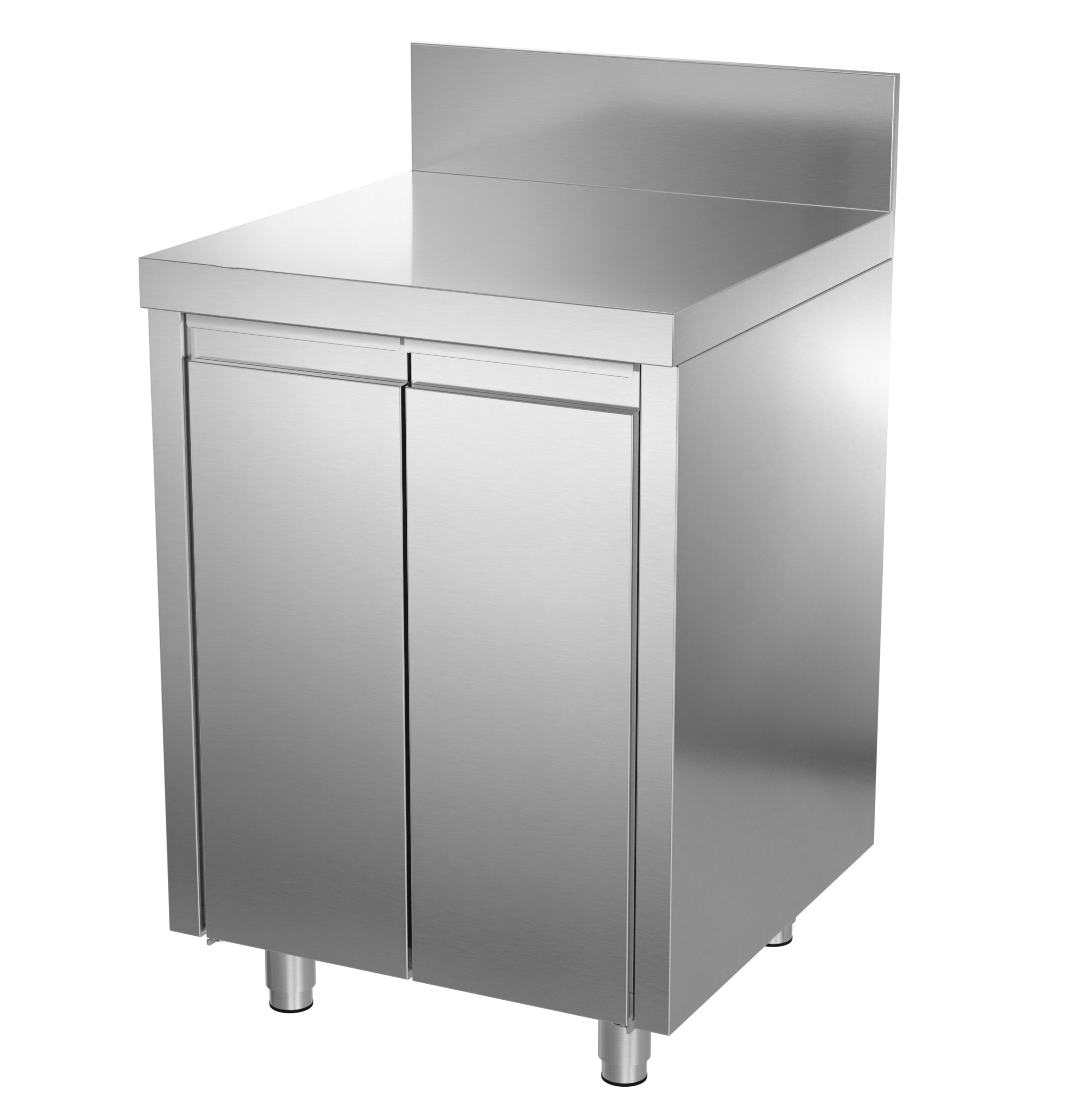 Стол 600x600x870мм закрытый с бортом двери распашные