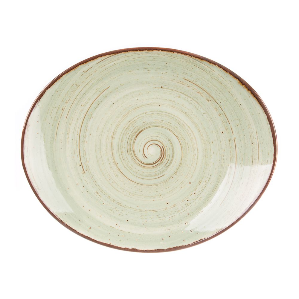 Тарелка 260х220х40мм "Blue Lake"