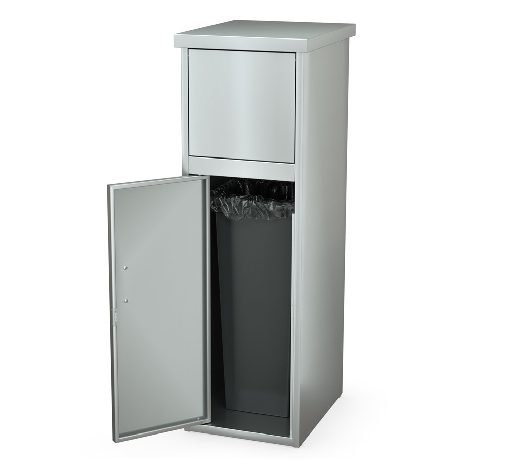 Урна для фуд-корта 350х450х1150мм