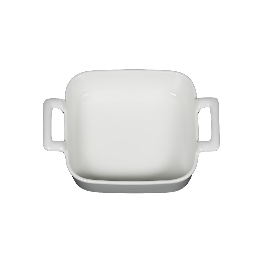 Форма для запекания с  ручками 130х130х40мм 450мл жаропр.фарфор