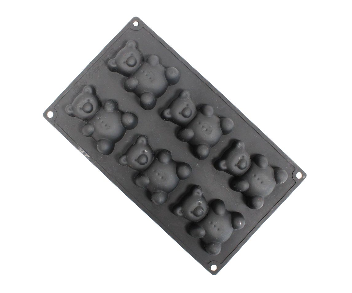 Форма силиконовая Мишки (6шт. 62х77мм h22,5мм) 175х295мм АКЦИЯ