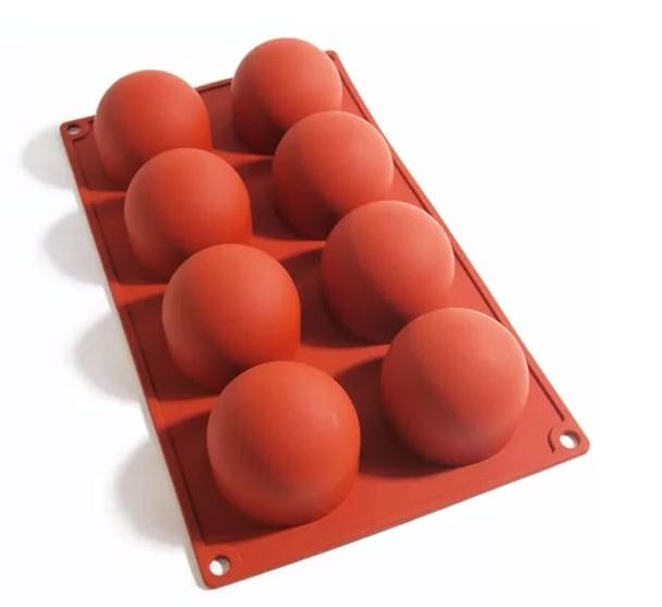 Форма силиконовая Шары (8шт. d60мм h55мм) 175х298мм