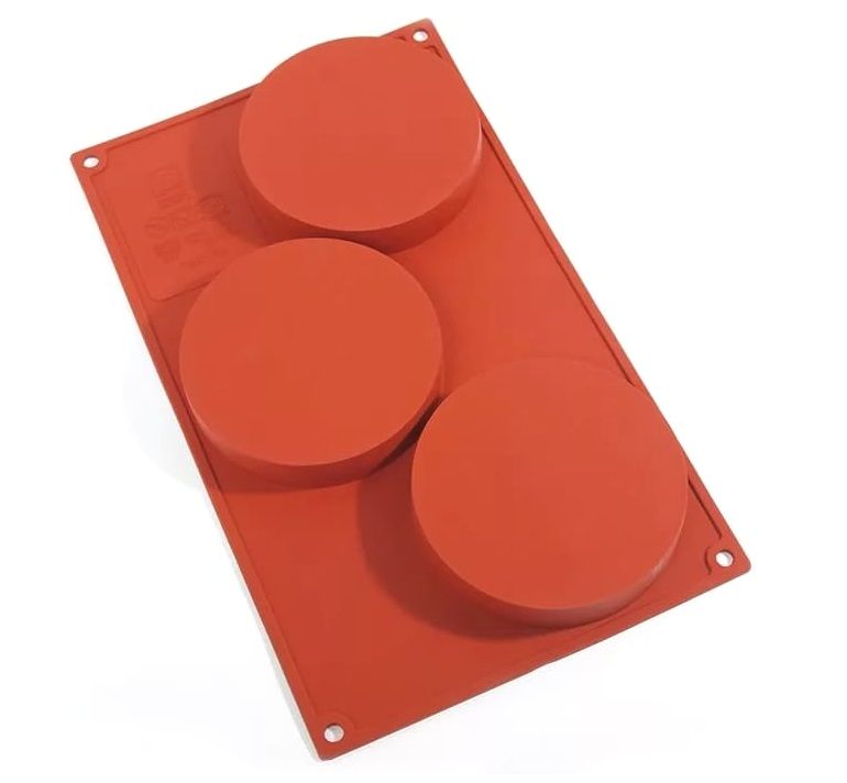 Форма силиконовая Диски (3шт. d100мм h20мм) 170х290мм