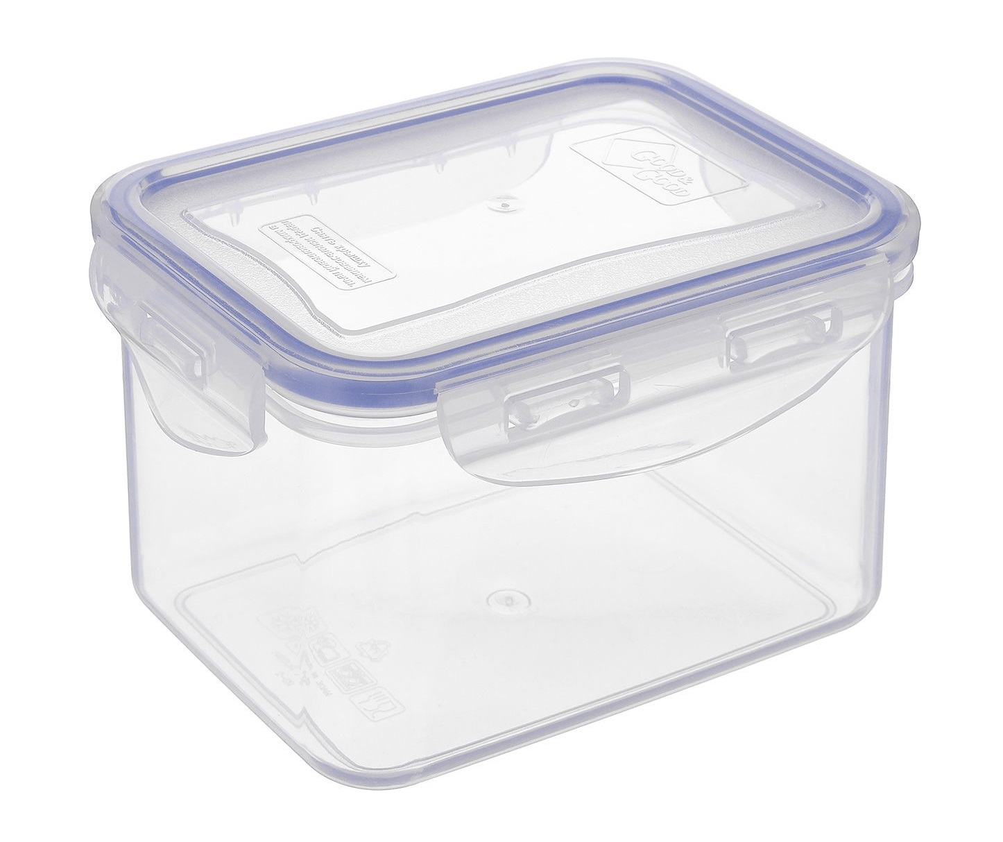 Контейнер для продуктов с зажимом пластиковый 2,2л