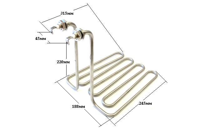 Нагревательный элемент для фрютюрницы JF08/09