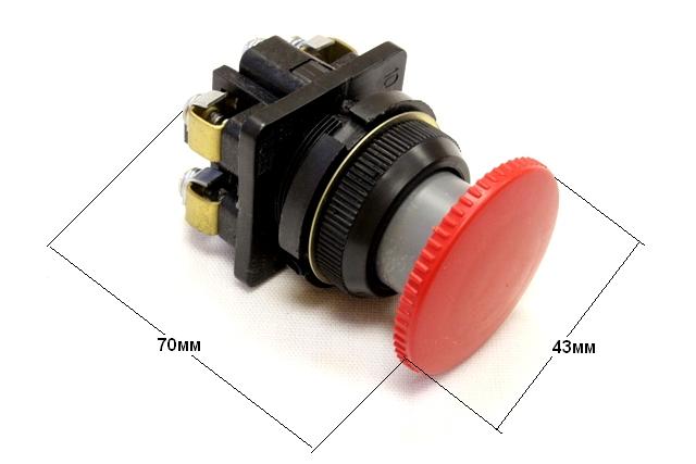 Кнопка "Стоп" красная  для ТММ-140