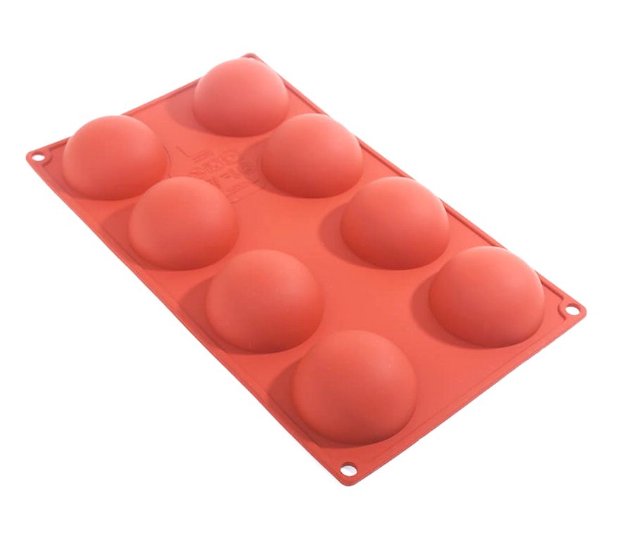 Форма силиконовая Полусферы (8шт. d60мм h30мм) 170х290мм