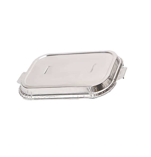 Крышка к касалетке одноразовая алюминевая 180(145)х108(86)мм h15мм (упаковка 200шт.)