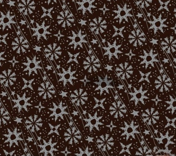 Пленка с пищевым рисунком Серебряные снежинки и звезды