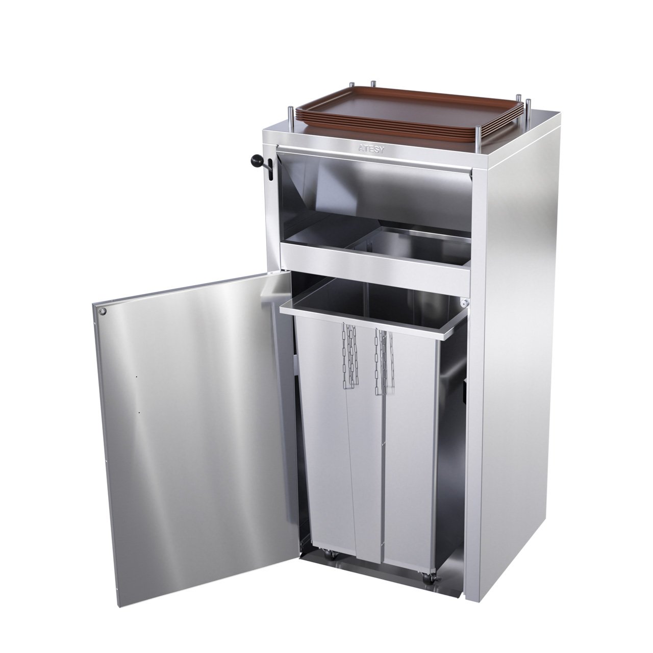 Станция для сбора отходов 520х500х1250мм