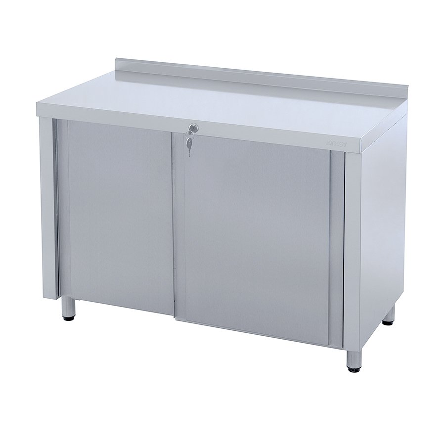 Стол 1500х600х870мм закрытый с бортом двери купе